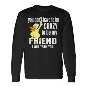 No necesitas ser loco para ser mi amigo, camiseta de manga larga - Product Image 1