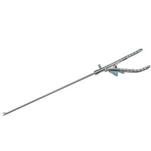 Porte-aiguilles laparoscopique manuel de haute qualité, neuf, avec pointe incurvée, en acier inoxydable, instrument chirurgical réutilisable - Product Image 5