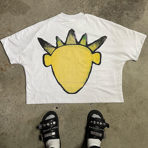 เสื้อยืดผู้ชายรุ่นเฮฟวี่เวทขายดีเสื้อยืด100% ผ้าฝ้ายทรงบ็อกซี่เสื้อยืด300ทรงโอเวอร์ไซส์ - Product Image 6