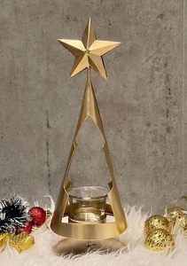 Modern Style Decorative Metal Christmas Tree <b>Tea</b> <b>Light</b> Holder For Christmas Decor in Wholesale Rate - Product Image 5