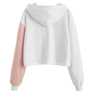 Vente en gros de sweats à capuche pour femmes pulls surdimensionnés en coton sweats courts streetwear à capuche vestes zippées en polaire à la mode - Product Image 2