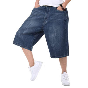 Jeans pour hommes, jorts, coupe régulière, shorts mi-longs pour hommes, usage quotidien en été, jeans pour hommes, jorts, shorts décontractés confortables - Product Image 1