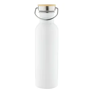Borraccia Personalizzata Promozionale in Acciaio e Bambù - Product Image 2