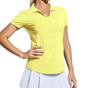 Camiseta de algodón para mujer hecha en Pakistán, diseño único para verano informal para Polo cómodo con bajo MOQ - Product Image 1