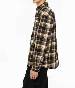 Streetwear Flannel Long Sleeve Men's <b>Shirts</b> Pattern Custom Logo Button Casual Cotton <b>Plaid</b> Flannel <b>Shirt</b> men's <b>shirts</b> - Product Image 3