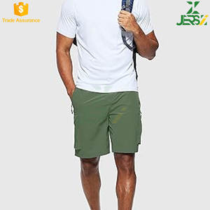 Pantalones cortos de lona de poliéster 100% para hombre, pantalones cortos Cargo de secado rápido para viajes al aire libre, multibolsillos, ropa informal para todos los días, pesca, Camping - Product Image 6