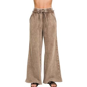 New Arrival Men's Acid Wash Wide <b>Jeans</b> Pants Breathable Cotton <b>Elastic</b> <b>Waist</b> Casual Street Style - Product Image 4