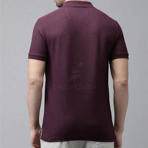 Mezcla de algodón de primera calidad y ajuste relajado para uso diario Polo elegante con cuello de botón y tela suave - Product Image 2