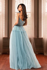 Alta calidad Santorini Royal Design tul hinchado sin mangas sesión de fotos largo vestido volador fluido para mujeres - Product Image 2