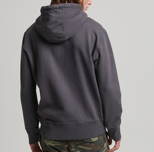 Streetwear <b>Hoodies</b> for Men 100% Cotton Oversized Loose Fit Solid color custom Embroidered logo streetwear man hood - Product Image 3