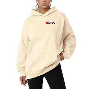 Pull à capuche en coton surdimensionné pour femmes sweats courts Style Streetwear vestes polaires pour l'hiver vêtements de sport en gros en vrac - Product Image 1