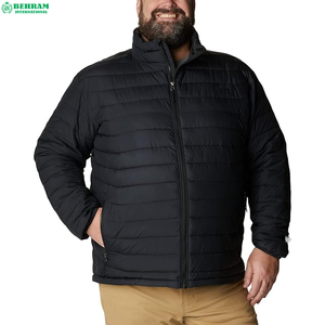 Veste Softshell Rembourrée Écologique Respirante et Coupe-Vent pour Hommes Grande Taille Behram International, Remplissage en Coton, Style Urbain - Product Image 1