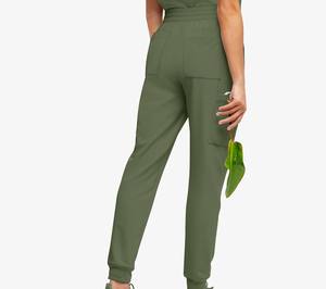 Pantalon de gommage de haute qualité pour femmes Design tendance respirant léger avec vêtements d'hôpital de couleur différente de Style avant plat - Product Image 3