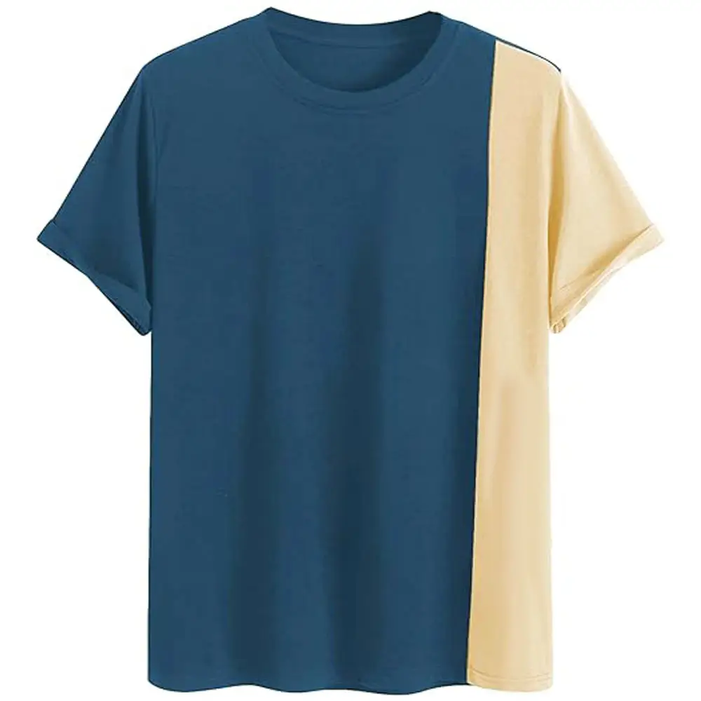 Custom Circular Neck Color Slim Fit Hombres Camisetas Precio de fábrica Bordado Manga corta Ropa casual Accesorios de ropa