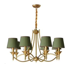 Luces colgantes de metal personalizadas nórdicas modernas, candelabro grande de lujo para escaleras de hotel, decoración de boda, techo alto, superventas - Product Image 3