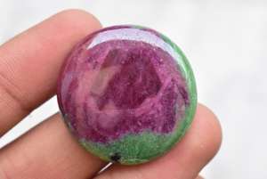 Zoisita-cabujón de rubí brillante, Gema de Rubí, Gema de Rubí, venta al por mayor - Product Image 2