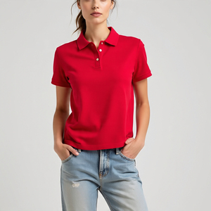 Women Jogging Wear <b>Polo</b> <b>Shirts</b> Customize 100% Cotton Polyester Short Sleeve <b>Polo</b> T <b>Shirt</b> <b>Ladies</b> - Product Image 4