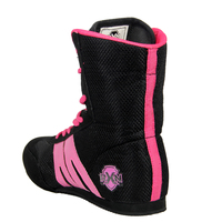 RXN Chaussures de boxe personnalisables professionnelles Vente chaude Médaille d'or Chaussures d'entraînement et de combat avec matériau extérieur en cuir maillé