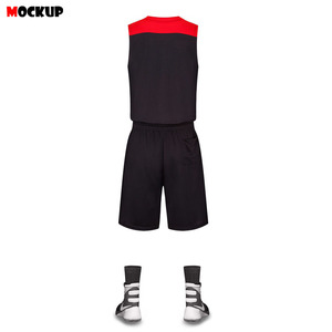 Camisetas de baloncesto sin mangas personalizadas de alta calidad para adultos 100% conjuntos transpirables de poliéster con logotipo impreso nombres de equipos personalizados - Product Image 2