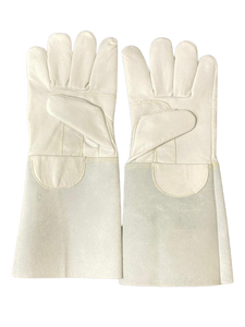 Guantes de soldadura resistentes al calor Premium de cuero dividido de vaca suave XL de 16 pulgadas al por mayor guantes de seguridad para uso automotriz certificados EN420 - Product Image 3