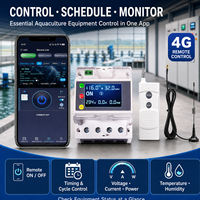 Équipement d'aquaculture 4G, télécommande AC 75-400V jusqu'à 10kW, commutateur via application mobile pour aérateurs et pompes HT-2401G