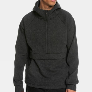 Chaqueta de esquí de media cremallera de poliéster 100% de alta calidad para hombre, abrigo de invierno con capucha transpirable impermeable para snowboard, patrón sólido - Product Image 6