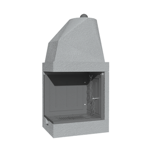 Chimenea de Leña de Hierro Fundido Reversible DS70TGH con Diseño Prefabricado - Product Image 1