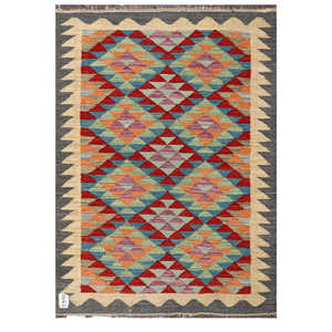พรมอิมาโกะ ไมมาณา อัฟกานิสถาน คิลิม ขนาด 146 x 103 ซม. ชุดพรมปูพื้น - Product Image 1