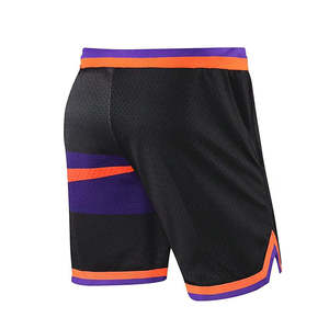 Nouveau design Sublimation couleur unie qualité polyester porter Gym vierge basket-ball logo personnalisé maille shorts pour hommes - Product Image 3