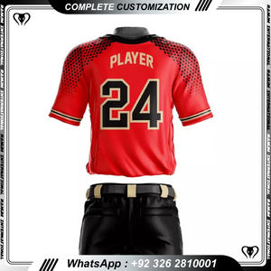 Servicio OEM personalizado, ropa de softbol sublimada, camiseta de béisbol vintage a rayas y uniforme de pantalón - Product Image 3