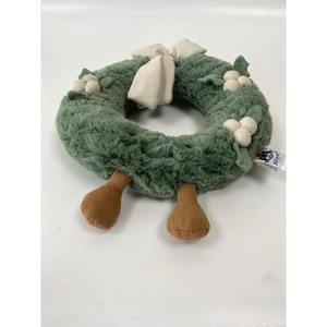 Guirnalda de Flores Blancas de Lujo, Adorno Colgante de Felpa de 25 cm, Navidad, Jelly Cat, Nuevas Plantas Divertidas, Guirnalda de PVC y Madera para Decoración de Bodas - Product Image 2