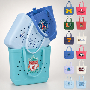 Custom Logo EVA Beach Tote <b>Bag</b> Summer Beach <b>Bag</b> Pool Tote Large Carryall Beach <b>Bag</b> For Holiday Travel - Product Image 2