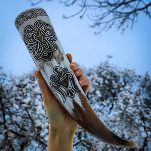 Wikinger แตรเครื่องดื่มสุดหรูรูปสัตว์สำหรับตกแต่งบ้านงานฝีมือจากธรรมชาติ - Product Image 3