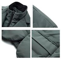 Blazer de costume formel réversible pour homme, grande taille, rembourré de duvet, imperméable et coupe-vent, 100 % polyester, vente en gros pour l'hiver