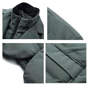 Veste de costume décontractée pour homme en polyester 100% imperméable et coupe-vent rembourrée de duvet d'hiver en gros - Product Image 4