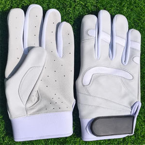 Guantes de Bateo de Béisbol de Cuero Personalizados para Adultos Hombres Profesionales con Cierre de Gancho y Bucle Duraderos Ligeros y Transpirables - Product Image 2