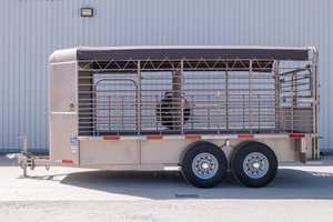 Semi-remorque à ridelles haute pour bétail et animaux, 3 ou 4 essieux, capacité 60 tonnes, hauteur 2,90 m, largeur 2,35 m, longueur 7,3 m - Product Image 6