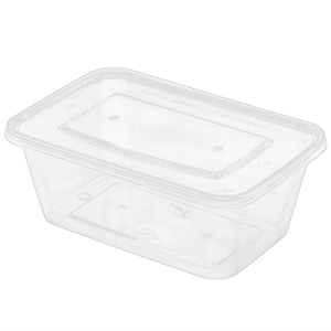 Rectangular Disposable 750ml Food Containers Supplier Food Plastic Containers Square Plastic Box With Lid