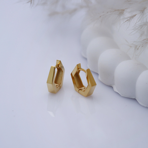 Elegant Geometric <b>Hoop</b> <b>Earrings</b> <b>Silver</b> Everyday Jewelry Handmade Turkish Wholesale 925 <b>Sterling</b> <b>Silver</b> Jewellery - Product Image 4