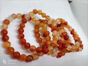 Natural Carnelian 8mm Beaded Bracelet <b>Crystal</b> Healing Gemstone Bracelet Reiki Chakra Meditation Jewelry Gift - Product Image 4