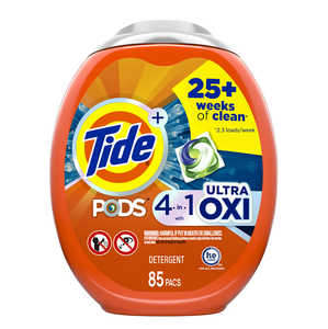 Détergent à lessive jetable haute efficacité (HE) pour PODS 4 en 1 Ultra Oxi, parfum lavande et floral, écologique, 61 unités - Product Image 2