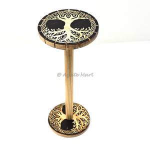 Artisanat de divination fait main Tre E of Life Support en bois Porte-pendule en bois Planche de divination - Product Image 1