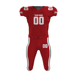 Uniforme de fútbol americano adulto personalizado de alta calidad conjunto de ropa deportiva de manga corta de secado rápido al por mayor para equipos de fútbol juvenil - Product Image 1