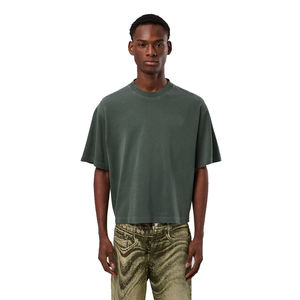 Lightweight <b>Men</b> Vintage Cropped T <b>Shirts</b> Custom Made Blank Drop Shoulder Cropped T <b>Shirts</b> for <b>Men</b> & Women in Low MOQ - Product Image 1