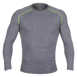 El mejor diseño de los hombres de manga completa Rash Guard transpirable sublimación impresa para BJJ nuevo y teñido liso - Product Image 4