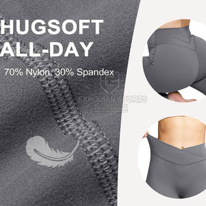 Leggings acampanados de moda deportiva para mujer, de ajuste regular, cintura elástica, transpirables para invierno y ecológicos - Product Image 6