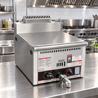 Friteuse à gaz de comptoir, machine à frire au gaz commerciale pour poulet frit, frites et snacks