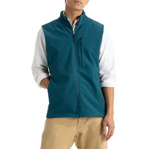 Chaleco Softshell ligero personalizado para hombre, ropa de abrigo con cremallera, forro polar, a prueba de viento, chaqueta sin mangas, chaleco para Golf, correr, senderismo - Product Image 1