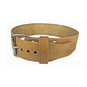 Ceinture de fitness avec logo personnalisé ceinture d'haltérophilie en cuir véritable pour adultes pour l'entraînement - Product Image 1