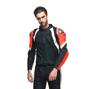 Combinaison de moto personnalisée pour hommes en cuir de vachette véritable Combinaison de moto en cuir de course de rue - Product Image 4